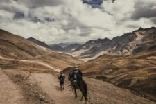 trail riding with horses